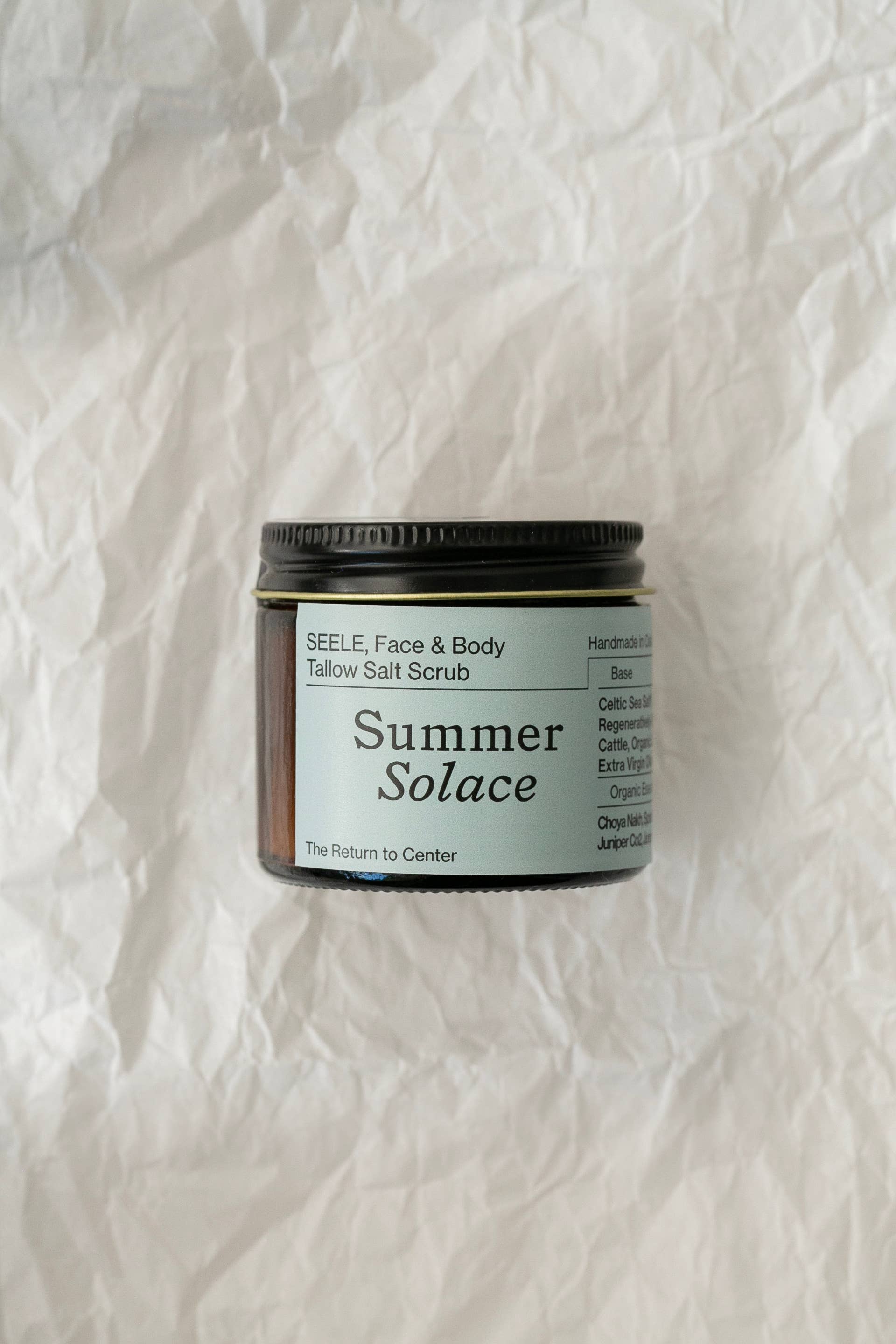 Seele Celtic Sea Salt® Scrub - Regenerative Tallow®- 60mL