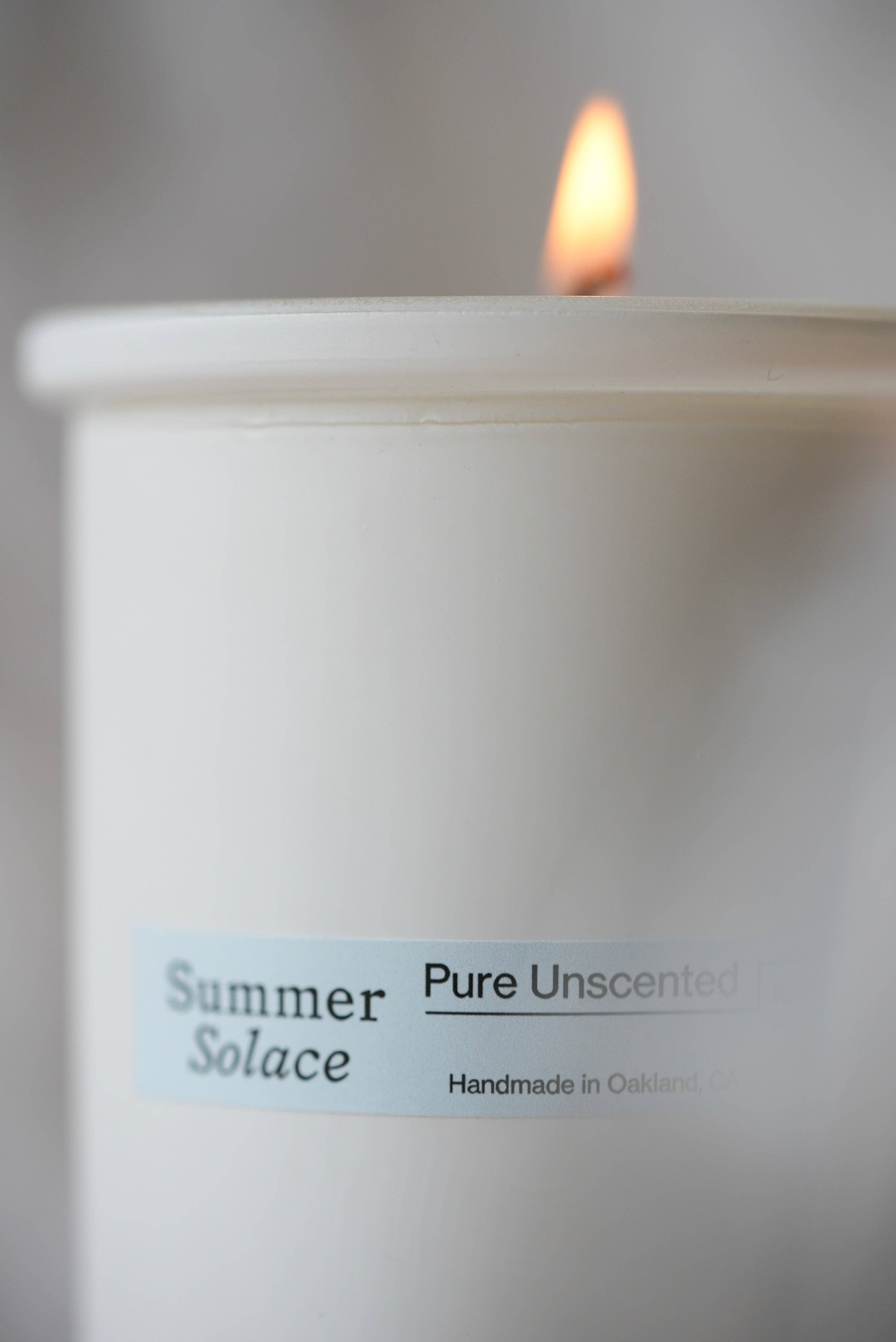 Pure Unscented: Suet Tallow and Beeswax Candle- 6 oz