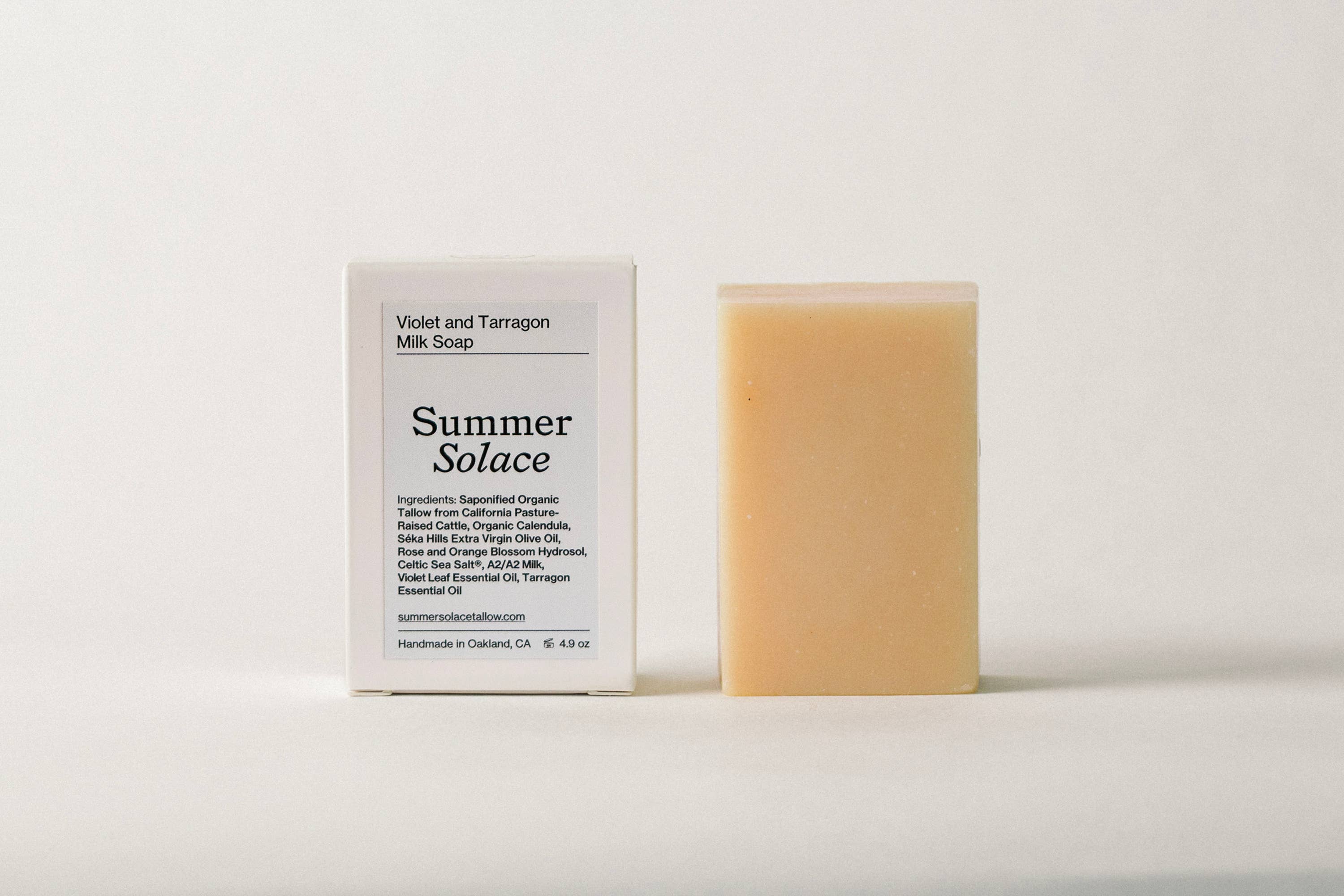 Violet and Lemon Basil Milk Soap - Regenerative Tallow®- 4.9