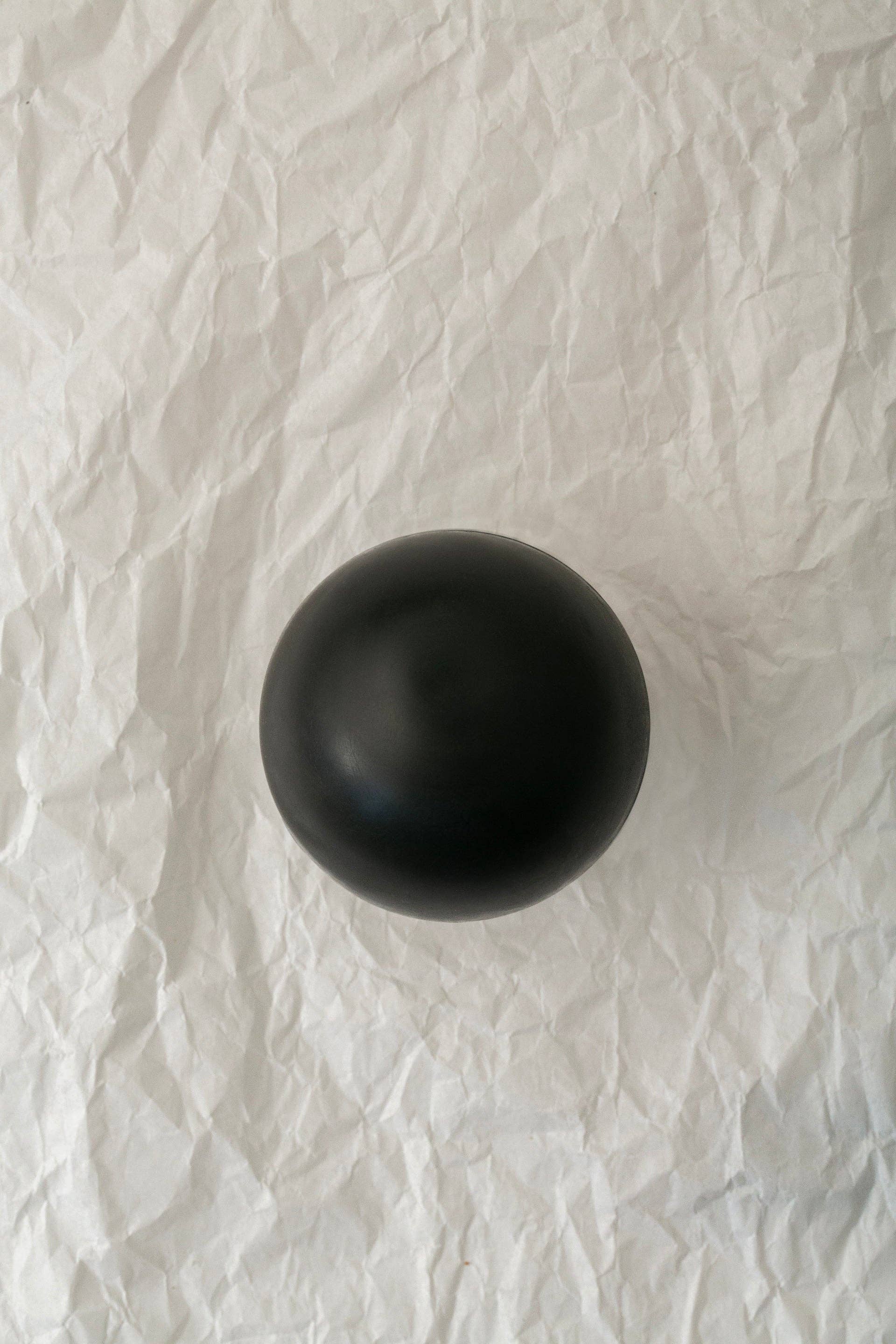 Gardeners Activated Charcoal Sphere Soap- 3.5 oz: Gardeners Charcoal Tallow Sphere Soap