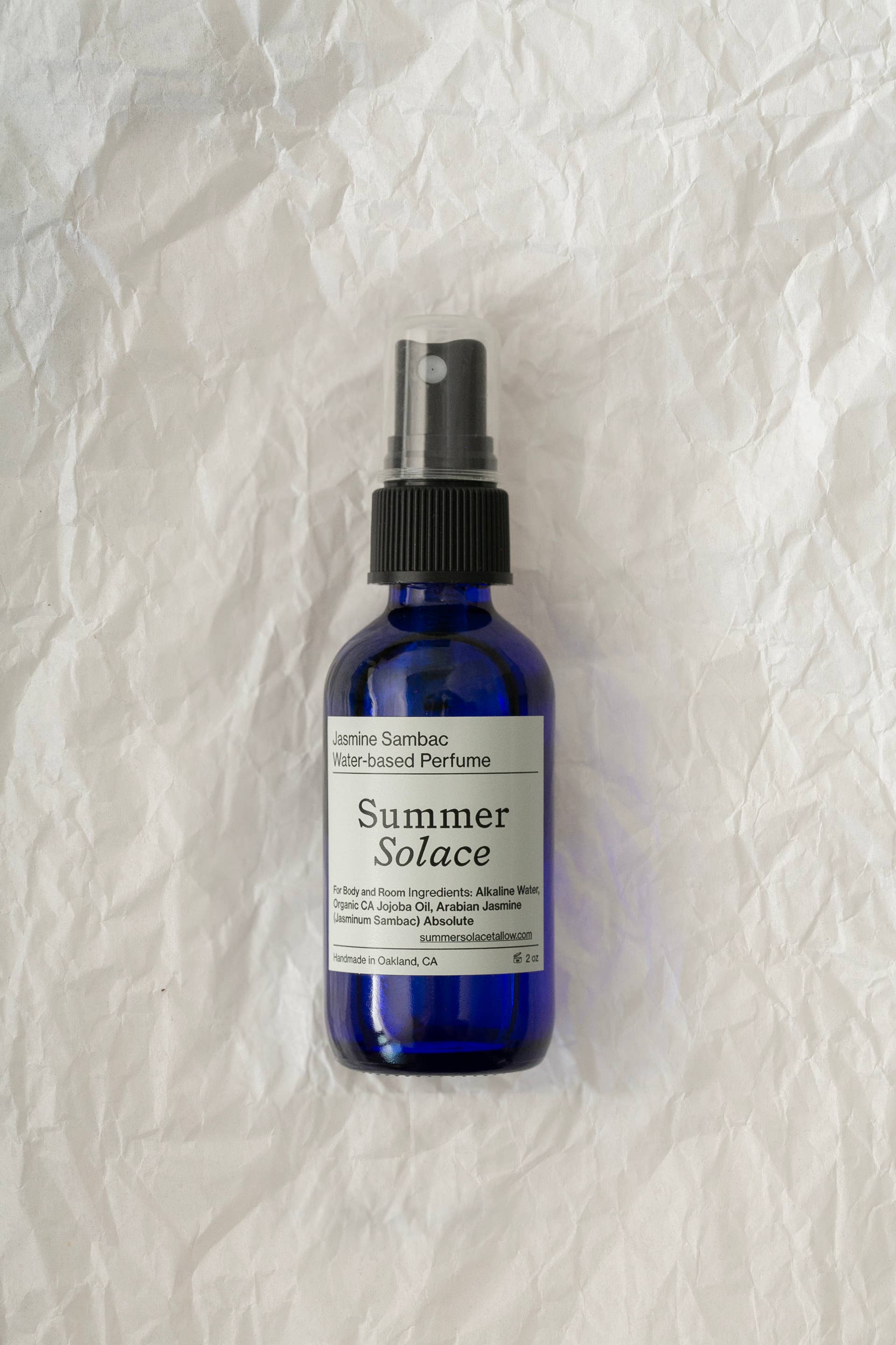 Jasmine Sambac and Rose Ormus Water-Based Perfume- 2 oz