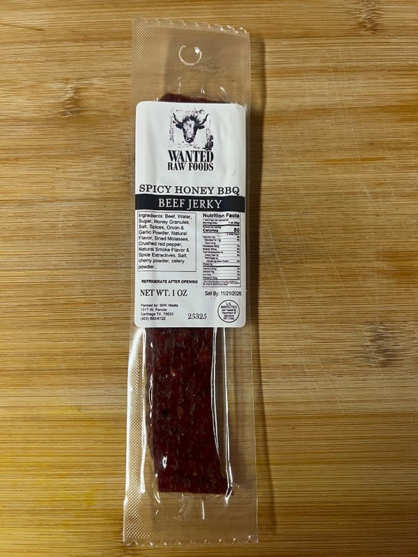Beef Spicy Honey BBQ Jerky - Smoked Meats