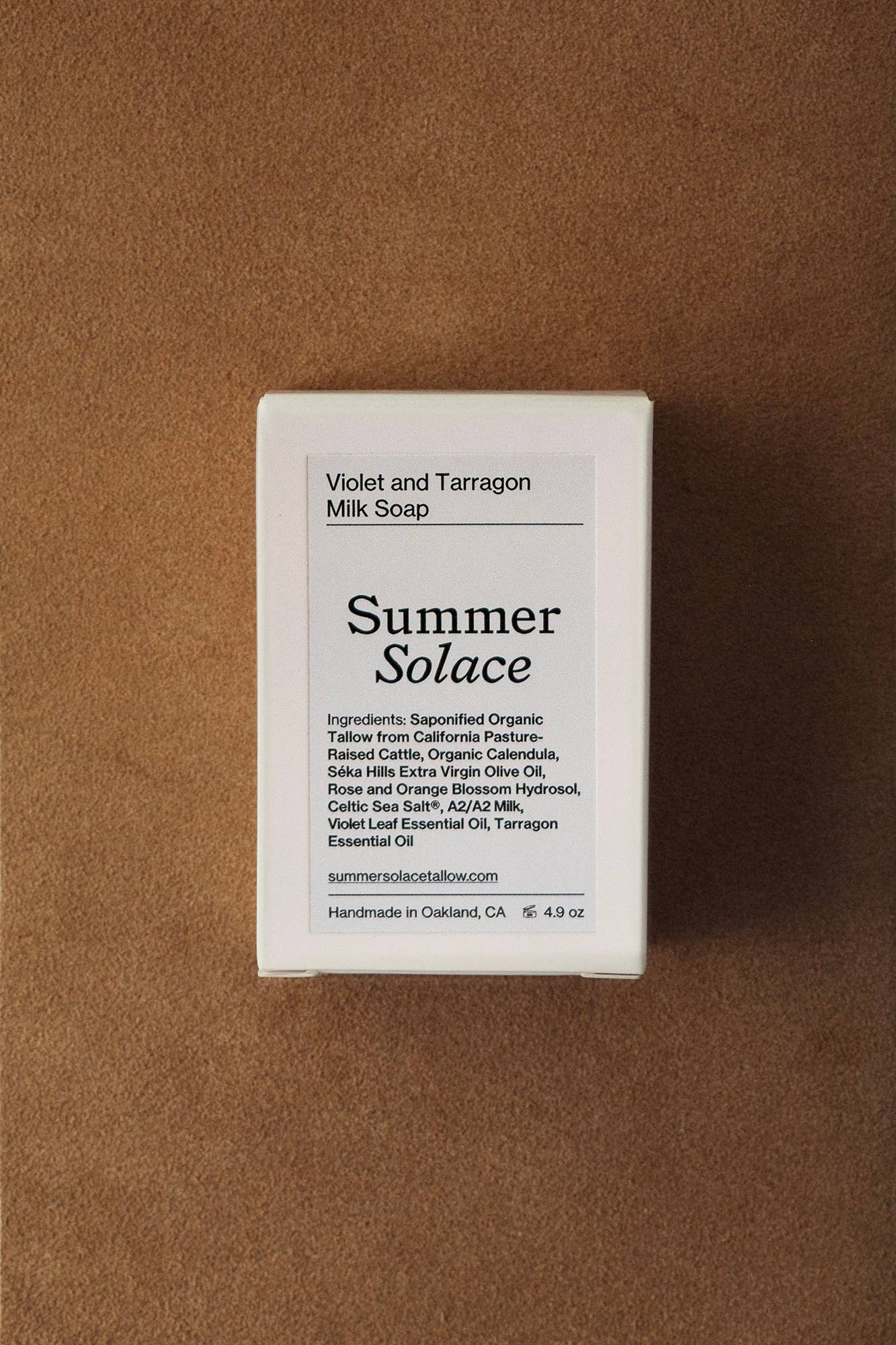 Violet and Lemon Basil Milk Soap - Regenerative Tallow®- 4.9
