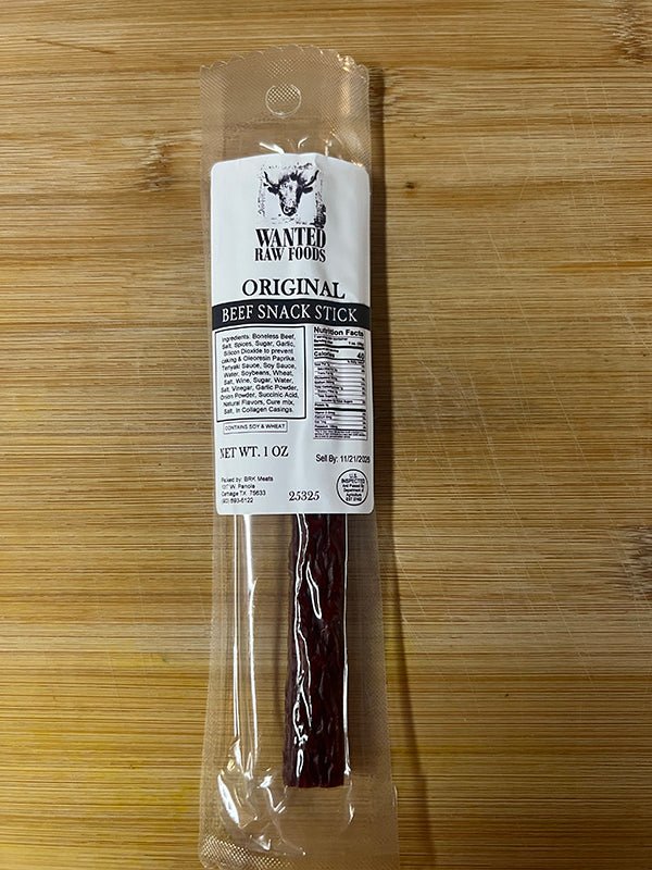 Original Beef Snack Sticks - Smoked Meats