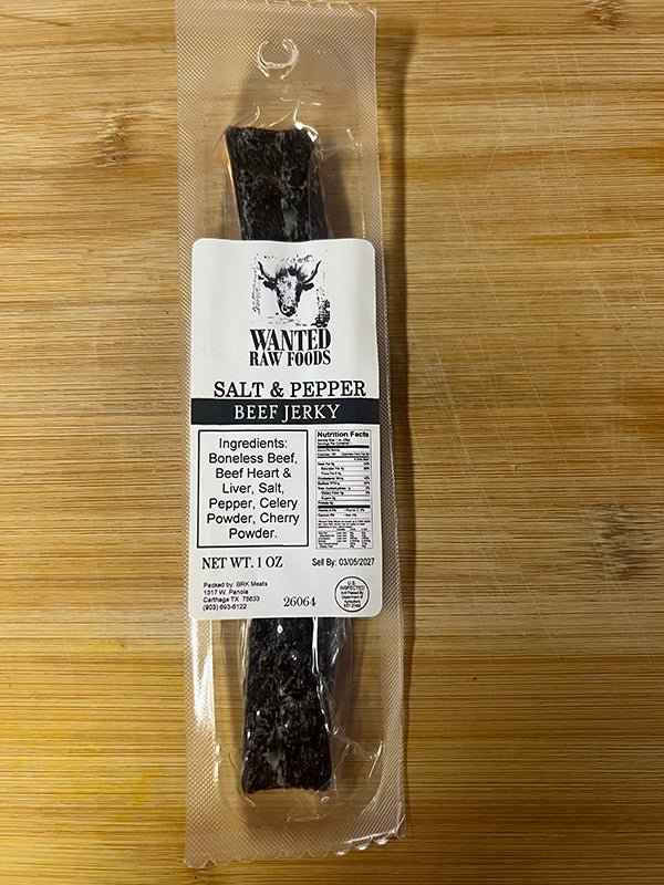 Salt and Pepper Beef Jerky -