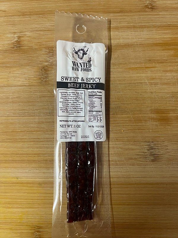 Smoked Beef Jerky, Sweet & Spicy - Sausages