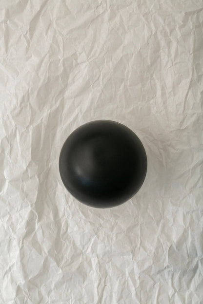 Gardeners Activated Charcoal Sphere Soap - 3.5 oz: Gardeners Charcoal Tallow Sphere Soap - Curations