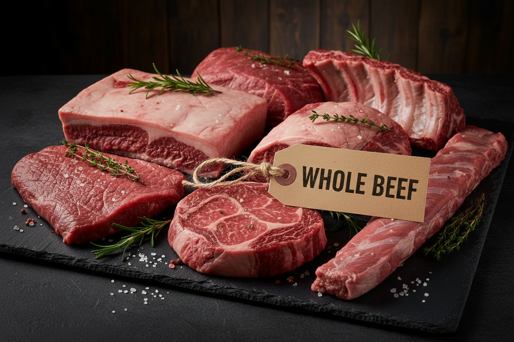 Whole Grass-Fed & Grass-Finished Beef