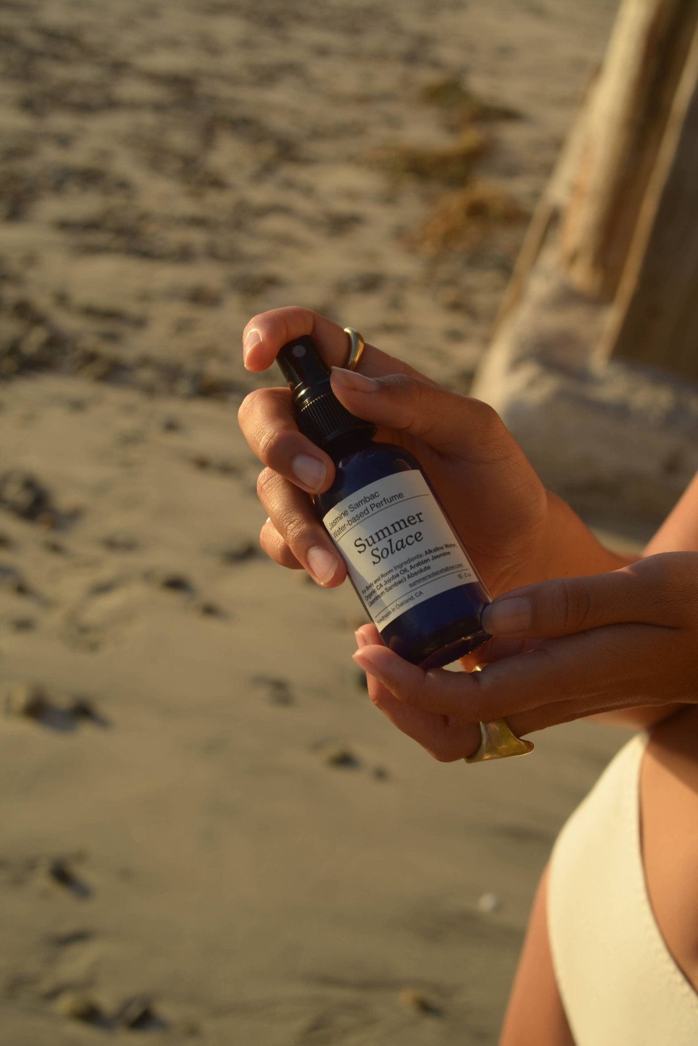 Jasmine Sambac and Rose Ormus Water - Based Perfume - 2 oz - Curations