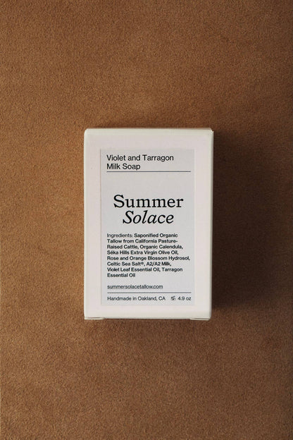 Violet and Lemon Basil Milk Soap - Regenerative Tallow® - 4.9 - Curations